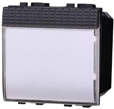 IXTRIMA Pulsante Targa Portanome 2P 2M Campanello Colore Nero Compatibile Con Bticino Living International/LIGHT