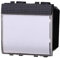 IXTRIMA Pulsante Targa Portanome 2P 2M Campanello Colore Nero Compatibile Con Bticino Living International/LIGHT