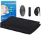 Zanzariera per finestre, zanzariera tagliabile per finestre, zanzariera senza forare con velcro, zanzariera e zanzariera per finestre (Nero, 130 cm x 150 cm)