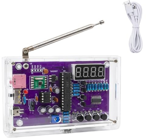 Build Your Own Radio,Soldering Practice Kits with 2 Power Modes & 3.5mm Jack,DIY Electronics Kits for Adults,87-108MHz FM Receiver for Kids Adults Beginners