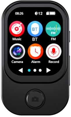 Vroomoto MP3 Music Player with Camera Clear Touchscreen Portable Multi-Function for Entertainment (64GB)