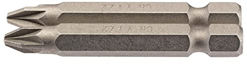 Draper PZ Type Insert Bit, 1/4 Hex, 50mm Long, No.2 (Pack of 2) 64228