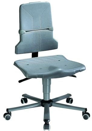 bimos | Arbeitsdrehstuhl SINTEC | Kunststoff | Standard-Ausführung | Fünffuß-Stahlrohrgestell mit Rollen