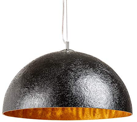 riess-ambiente.de Stylische Hängeleuchte GLOW schwarz gold 50cm Hängelampe Lampen Leuchten