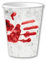 Pappbecher blutige Hände ca. 200 ml 10 Stk.