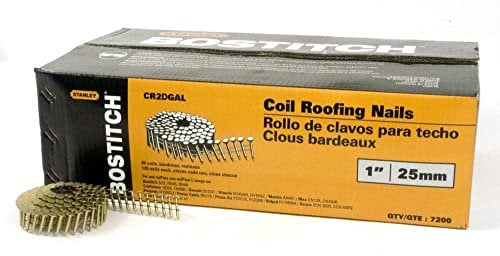 BOSTITCH Clou de toiture hélicoïdal de 2,5 cm