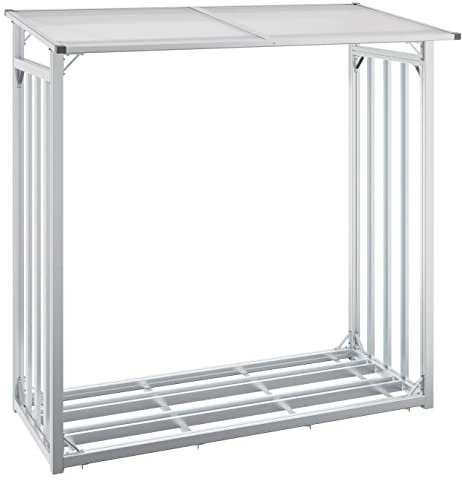 Beckmann KHM Kaminholz-Lager Gr. 2 201 x 104 x 199 cm Aluminium natur