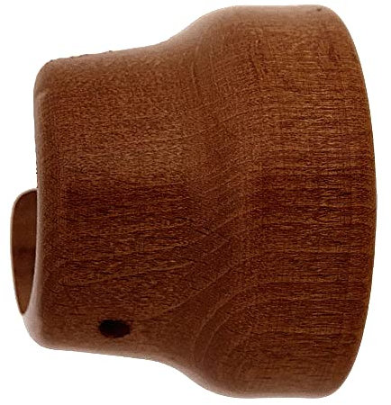 Riel Chyc 5430565 Halterung aus glattem Holz, seitlich, 28 x 42 mm. Walnuss, ABS, Braun, One Size