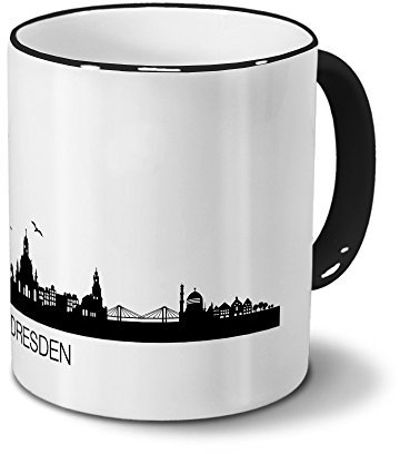 digital print Städtetasse Dresden - Design Skyline/Silhouette Dresden