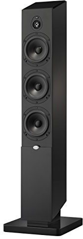 NHT Media Series 3-Way Floor-standing Dolby Atmos Tower Speaker - Clean, Hi-Res Audio | Sealed Box | Aluminum Drivers | Single Unit, High Gloss Black (MS - Tower Black)