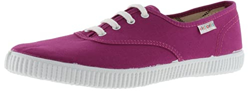 victoria Unisex 106613, 1915 Inglesa, lona Zapatilla Cordones Low-top, Berenjena, 39 EU