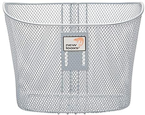 New Looxs Toscane Rapid Lock Fahrradkorb, Silver, 34 x 25 x 25 cm