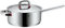 WMF Premium One Stielkasserolle 24cm mit Deckel, Kochtopf 3,6l, Milchtopf Induktion, Innenskalierung, Cromargan Edelstahl poliert, Dampföffnung