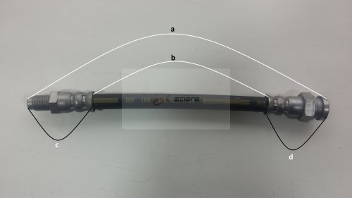 Corteco 19018133 Bremsschlauch hinten außen | 19018133 passend für 145 146 155 33 GTV