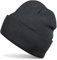 styleBREAKER Unisex Beanie Strickmütze Einfarbig, Feinstrick Mütze doppelt gestrickt, warme Winter Strickbeanie 04024029, Farbe:Dunkelgrau