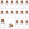 PandaHall PH 20pcs 1ml Mini Fiole en Verre, Fioles Flacons Petite Fiole en Verre avec Cork Stopper pour Petits Souvenirs, Mariages, Sable De Vacances, Coquillages, Perles, Graines 22x15mm
