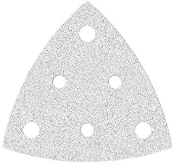 MioTools Shark Klett-Schleifblätter, 82 mm, 6-Loch, f. Deltaschleifer, Normalkorund (50 Stk.) K400