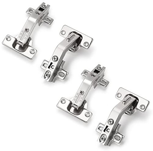Probrico Door Hinges, Full Overlay Cupboard Hinges, 135 Degree Soft Close Hinges, Hinges for Kitchen Cabinet, Concealed Door Hinges for Wardrobe, 2 Pair