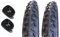 CSM 2 Neumáticos Negro para Bici Bicicleta 14 X 1.75 + 2 Cámaras de Aire Compatible