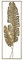 Beliani Elegante Wanddekoration Gold Blattform Palladium