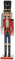 Festiv Nussknacker aus Holz, 60 cm, Blau / Rot