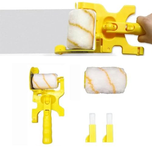 Ailao Bordure Rouleau Brosse Peinture, Brosse à Rouleau de Bordure Brosse Maison Peinture Outils Mur Peinture Rouleau Brosse Ensemble pour Mur, Plafond, Porte