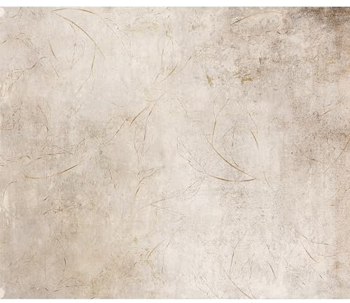 murando Fototapete selbstklebend Blätter 441x315cm Foto Tapete Tapetenfolie Möbelfolie Wandverkleidung Wandtapete Motivtapeten Bildtapete Wohnzimmer Schlafzimmer 3d Effekt Natur Betonoptik Botanik