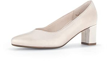 Gabor Damen Klassische Pumps, Frauen Absatzschuhe,Moderate Mehrweite (G),stoeckelschuhe,Ausgehschuhe,Abendschuhe,Puder,41 EU / 7.5 UK