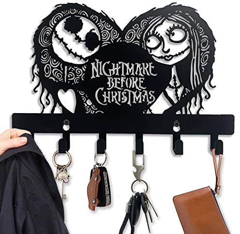 Viiluuxr Portachiavi Da Parete 6 Ganci Appendiabiti Cappotto Regalo Fantasy Cartoni Animati Natale Christmas Decorazione del bagno Multifunzione da Cucina Ingresso Porta Appendichiavi da Muro Ganci.