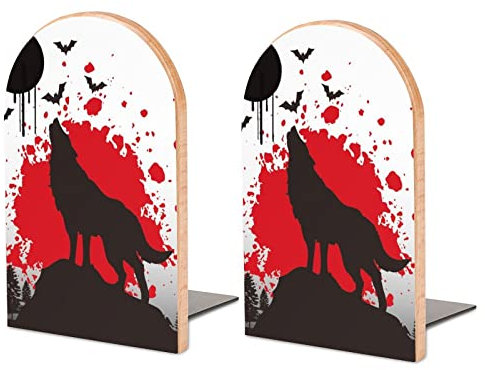 Hölzerne Bücherstützen Wolf Stabiler Bücherständer Holzbuchständer Für Schwere Bücher