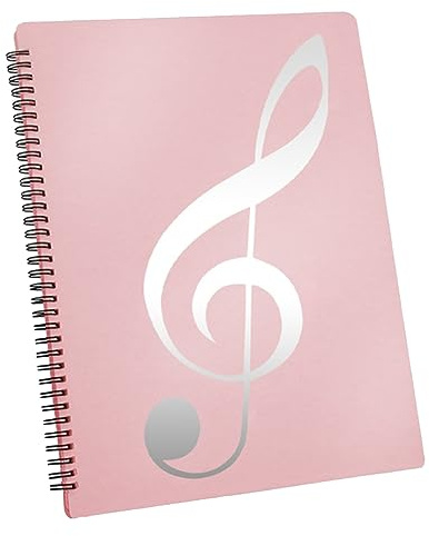 ziyuan Notenordner, 60 Seiten Kapazität, Notenhefter, passend für Briefgröße A4, beschreibbar und abnehmbar (), einfache Installation, einfach zu bedienen