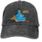 VIDOJI Baseballkappe Krümelmonster Kekse Essen Trucker-Hut Vintage Distressed Washed Snapback-Kappe Unisex-Aktivitäten Verstellbare Kappen Hut