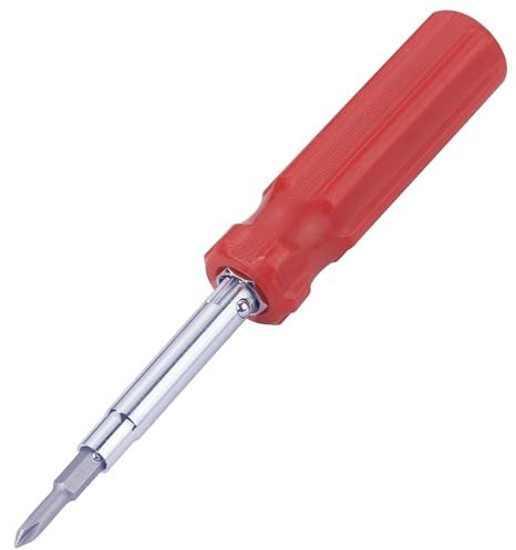 6-In-1 Flat Head & Phillips Reversible Screwdriver #1 And #2 Phillips, 3/16 And 5/16 Slotteds,1/4 & 5/16 Nut Driver Bit Tube Snap-on 6 In 1 Multifunctional Screwdriver