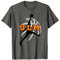 Ulm Basketball Fan Support Schwaben Stadion orange weiss T-Shirt