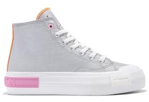 D.Franklin Zapatillas Altas Mujer One Way High Summer Club Plata - Zapatillas de Vestir para Mujer - Moda Casual - Talla (37) - Modelo One-Way