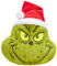 The Grinch 3D Kuschel Kissen, Deko Kissen, Weihnachtsdeko 52x34.5x10.5 cm