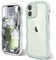 ORDA Cute Wave Frame Curly Shape iPhone 11 6.1in Mint Green PC Case for Women & Girls