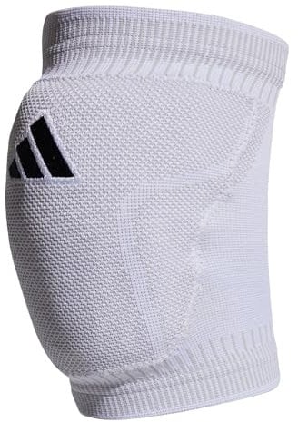 adidas PRIMEKNIT - Rodilleras para voleibol, color blanco, XL