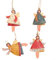 Yuanpgky Metallengel Ornamente für Weihnachtsbäume, Klassische Engelornamente mit verschiedenen Designs, Metall, Weihnachten, Hängend