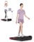 Dskeuzeew Laufband Walking Pad mit Steigung - Laufbänder mit 5% Neigung(Nicht Einstellbar) + App + Bluetooth-Lautsprecher 1-6 Km/h Walking Band Untertisch Elektrisch Lauf Pad für Zuhause, Schwarz