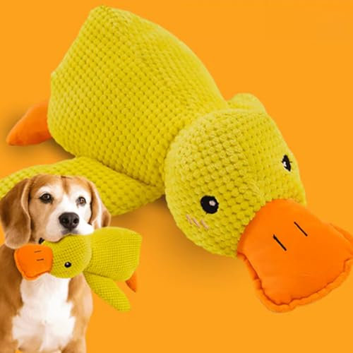 Donubiiu Anti Stress Spielzeug Hund,Anti Stress Ente FüR Hunde,Stofftier FüR Hunde,Ente Hundespielzeug,FüR Haustiere Interaktives Bequemes Spielzeug (1)