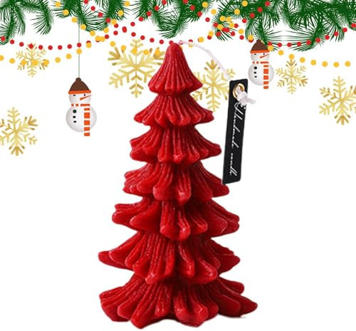 Weihnachtsbaumförmige Kerze, Aromatherapie-Kerzen-Set, Weihnachtsmotiv-Duftkerze, Kerzendekorationen für den Heimtisch, Weihnachts- und Neujahrsgeschenke