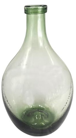 Bouteille Dame Jeanne en Verre, Couleur Vert fumé, Hauteur 45 cm