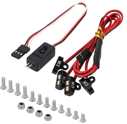 INJORA 4LED Rock Lights Kit RC LED Beleuchtung für SCX10 TRX4 1/10 RC Crawler