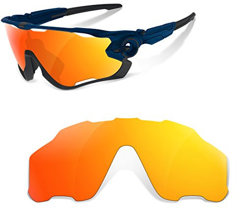 Lentes de Racambios Compatibles para Oakley Jawbreaker, Fire Iridium