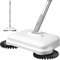 2-in-1 Rotating Carpet Sweeper, 360° Manual Push Sweeper for Floor & Carpet, Long Handle Hanging Vacuum-Free Cleaner for Home & Office