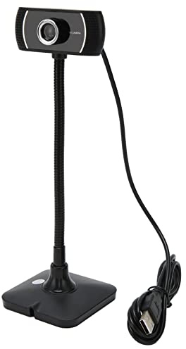Aoaoy Manual Focus Camera, USB Webcam with Microphone, 360 Degree Rotating Live Streaming Drive Camera for Computer Conference Calling 640x480