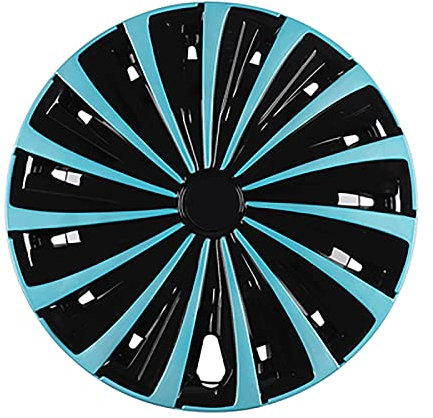 Tapacubos de 14 pulgadas, universal, para decoración del coche, accesorio de pintura, color azul claro