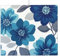Tapete de secado de platos con estampado de flores azules de 46 x 61 cm para encimera de cocina, tapete escurridor de platos de microfibra absorbente