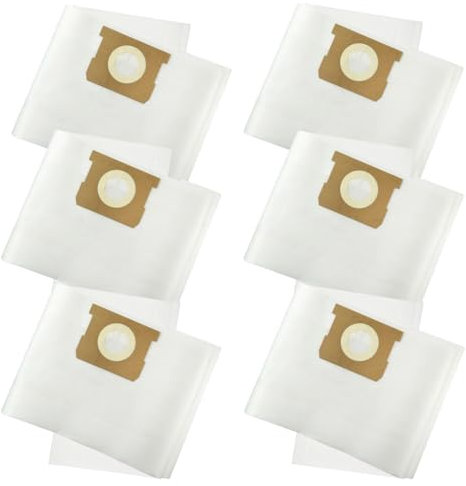 Chuancheng 6 bolsas de polvo para aspiradora Karcher WD1/MV1/WD1S, piezas de repuesto para aspiradora, accesorios de bolsa de polvo para aspiradora # 2.863-297.0